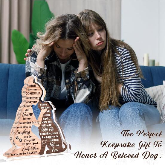 Dog Memorial Gifts for Loss of Dog, Loss of Dogs Sympathy Gift, In Memory Of Puppy, Acrylic Plaque Pet Passing Away Keepsake for Grieving Pet Owners