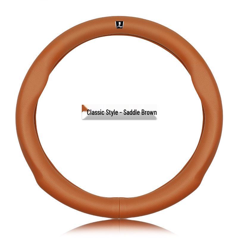 Чехол на руль из натуральной кожи Luxgen - Универсальная посадка для моделей U6, Big 7, S5, U5, 7MPV, Na 5, Rui 3