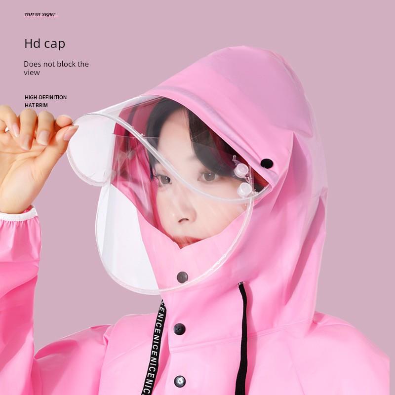 2025 New Model Raincoat for Adults, Long Full-Body Storm-Proof Single-Person Lightweight Poncho for Women, Suitable for Electric Bike Riding