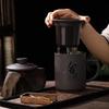 Кружка Исинская Цзыша из фиолетовой глины прямая с керамическим фильтром и крышкой, 400 мл Подарочная коробка