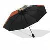 1pc Vintage Microphone Illustration Umbrella with Plastic Handle,Suitable for All Seasons Home Travel Outdoor UmbrellaDD619