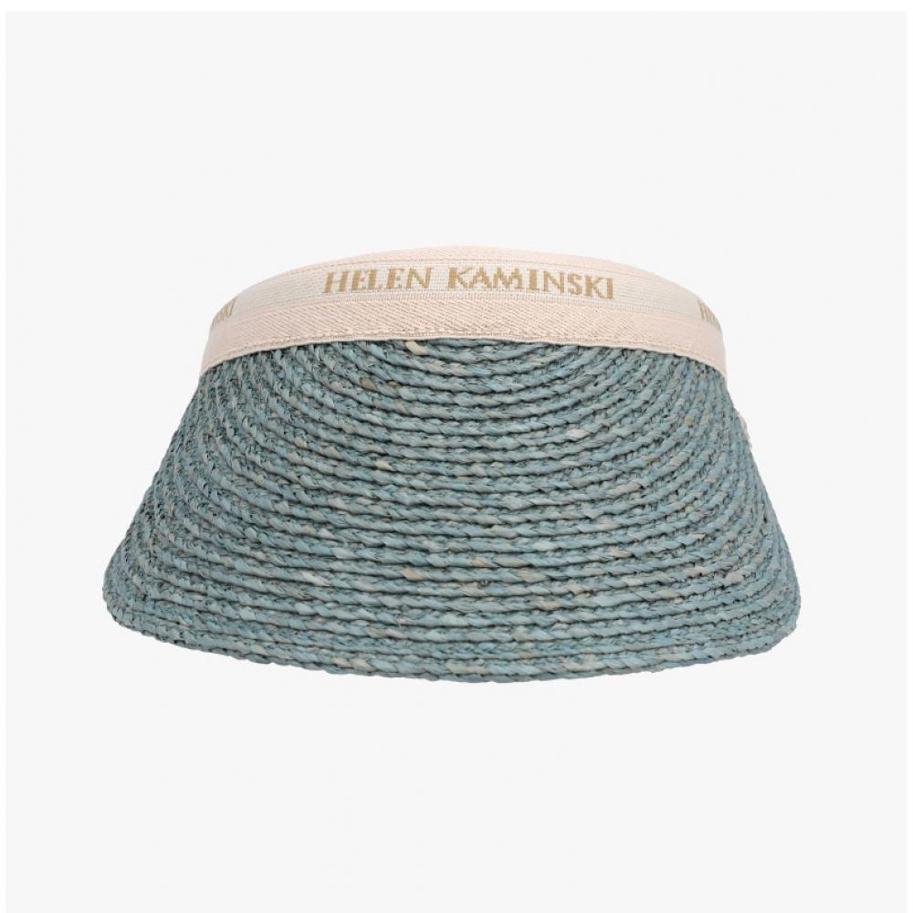 Helen Kaminski Bianca Морское стекло Натуральный Логотип Козырек Солнцезащитная Шляпа50265