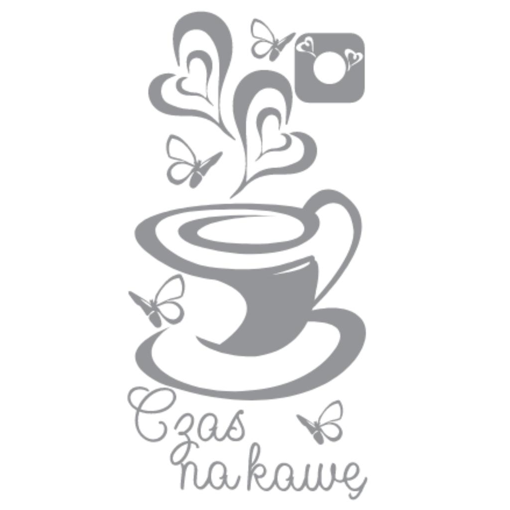Naklejki do kuchni naklejka filiżanki kawa coffee serca 100 x 50cm g263_074