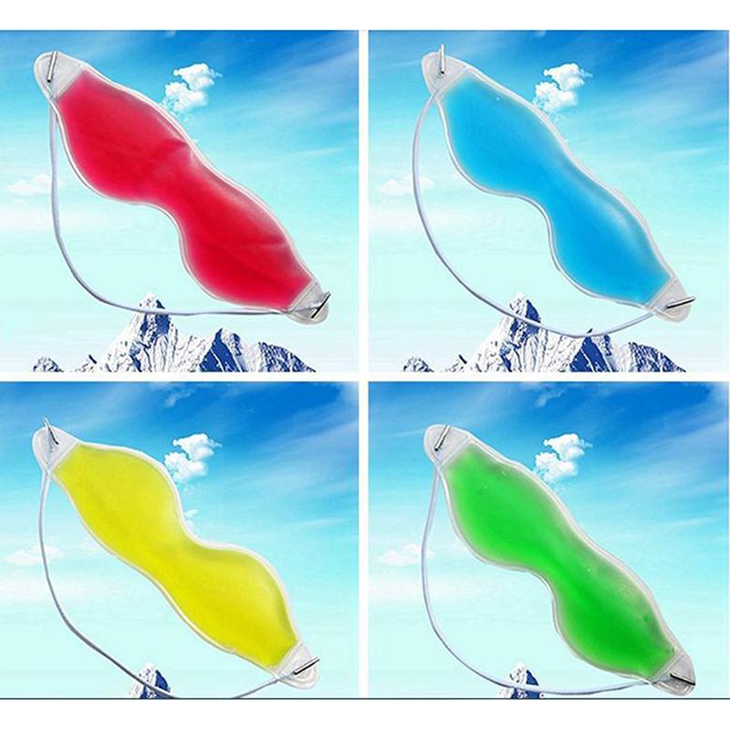 1 шт. Гелевая маска для глаз Холодный пакет Теплый нагрев Лед Сон Усталая маска Уход за глазами