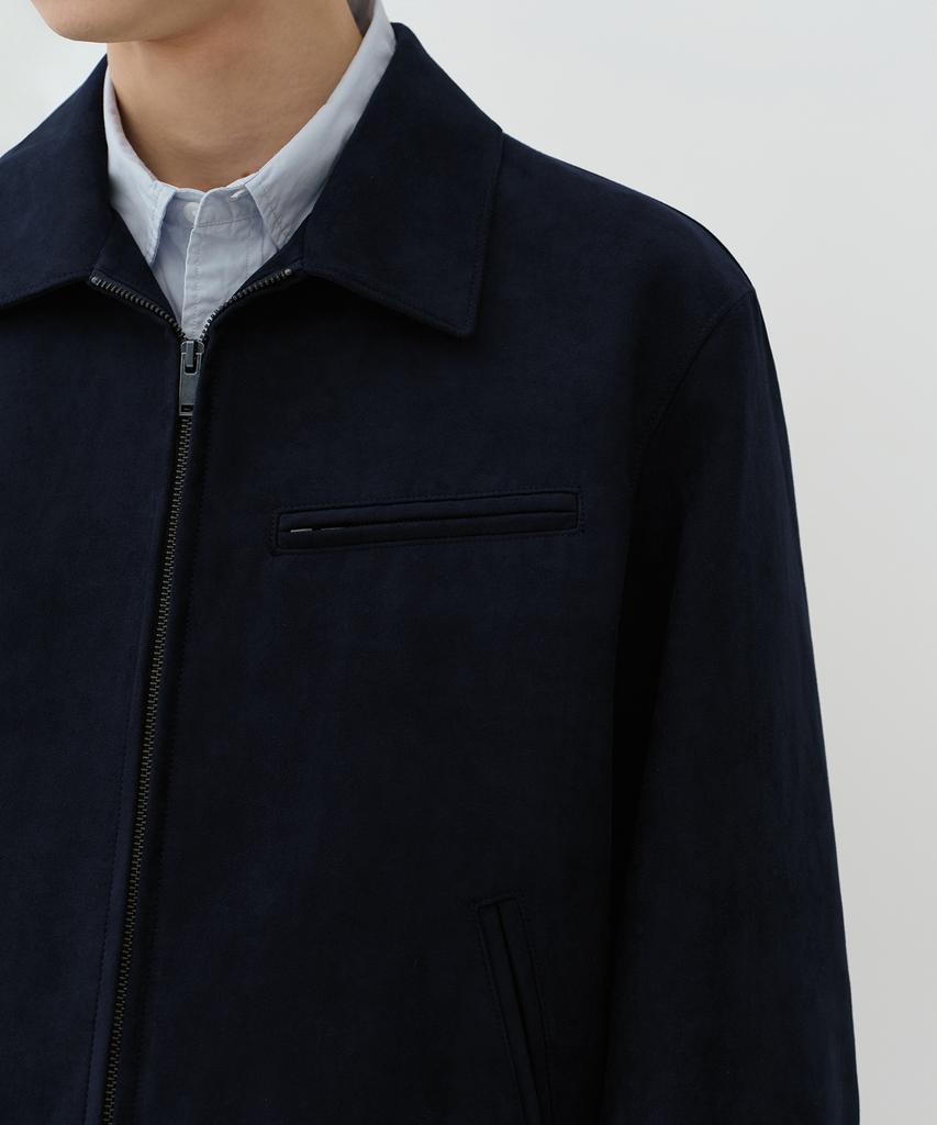 Musinsa Standard Synthetic Suede Work Jacket [Dark Navy]