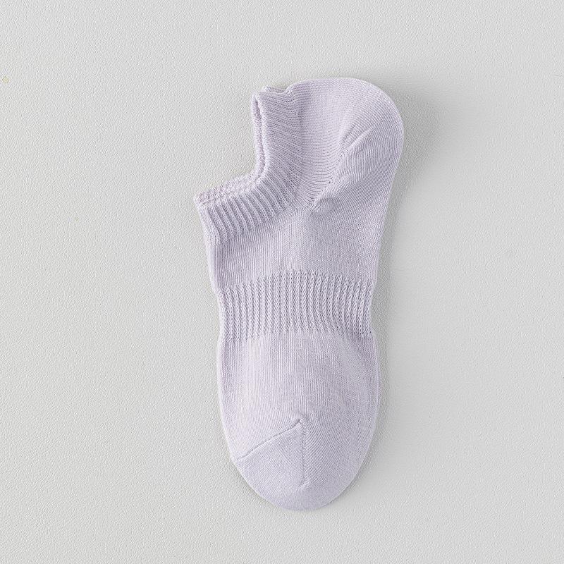 Женские нескользящие хлопковые носки-подследники - Тонкие весенне-летние, короткие носки, не скатывающиеся