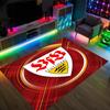 VfB Stuttgart Design Crystal Velvet Carpet Cozy Non?Slip Printed Rug For Bedroom Living Room Entrance