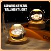 Фестиваль USB светодиодный ночник, Галактический хрустальный шар лампа, планета Луна лампа, украшение для дома настольный декоративный светильник маленькие украшения