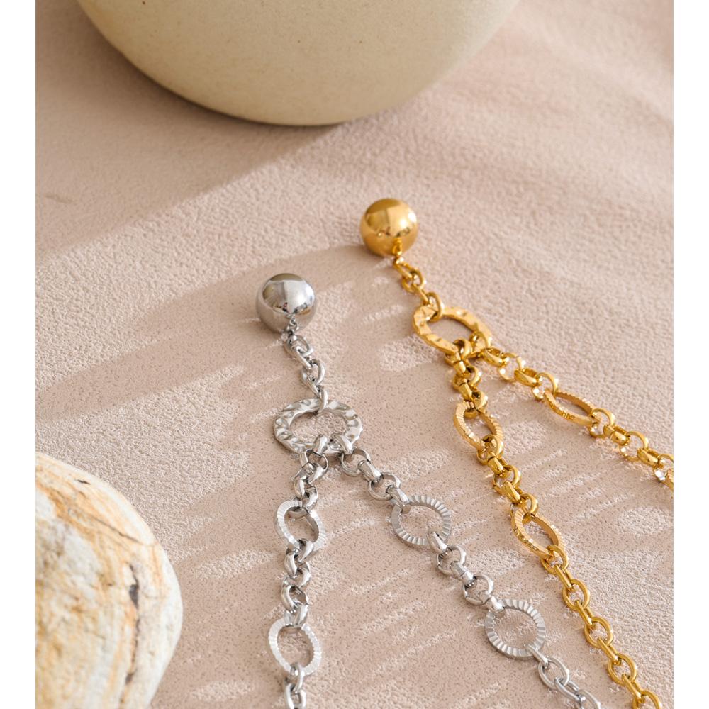 Eetit Высококачественная цепочка из нержавеющей стали, ожерелье с круглым шарообразным кулоном, с золотым и платиновым PVD-покрытием, водонепроницаемое, оригинальное украшение