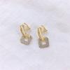 New Rhinestone Fashion Without Piercing Earrings Simple Clip Earrings Women