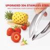 Stainless Steel Pineapple Tweezer Efficient Fast Peeling Pineapple Eye Peeler Multi-function Smooth Handle Fruit Stem Remover