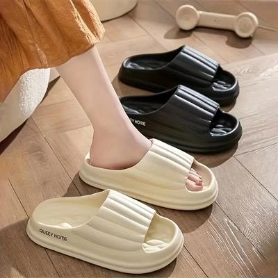 Женские мягкие облачные тапочки с утечкой воды, простые, удобные, для дома и улицы, для ванной, модные, нескользящие, мужские тапочки