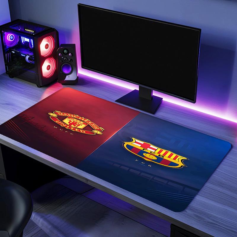 Football club logo Mouse Pad - Non-Slip Rubber Base, Smooth Surface for Work,Gaming,Office,And Home Use, Desk Mouse Pad