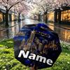 Custom Name Personalized Batman Print Umbrella, Auto Open Close, 8‑Rib Sturdy Frame, Commute Camping Hiking Use, Birthday Gift