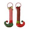 New Christmas decorations: Elf feet, iron rings, door hanging bells, holiday home doors, elf boots, door rings