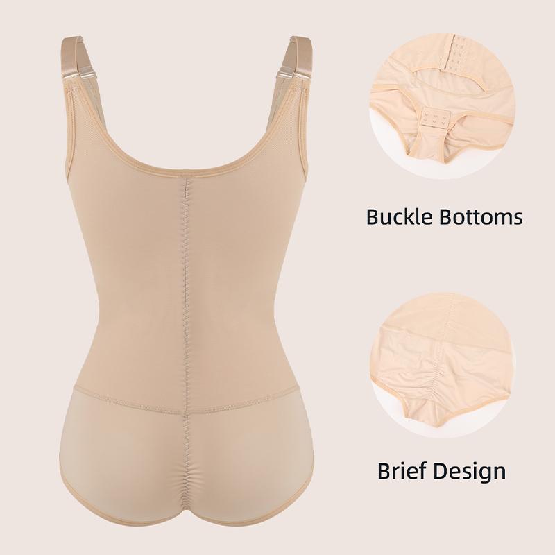 Women Compression Shapewear With Front Buckle Tummy Control Underbust Push Up Shaper Slimming Butt Lifter Fajas