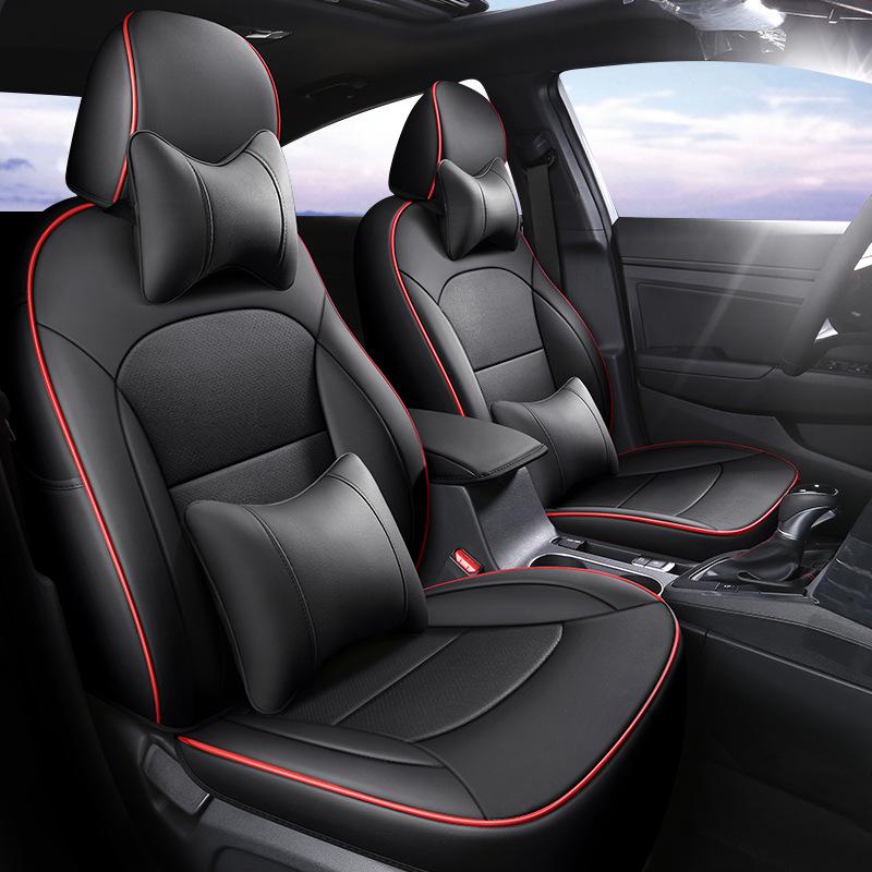 Hyundai Elantra Leather Car Seat Cushion - Perforated, All-Season, 5-Seat Compatible