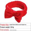 European & American Bow Flannel Hair Band - Wide Edge, Women's Face Wash Headband