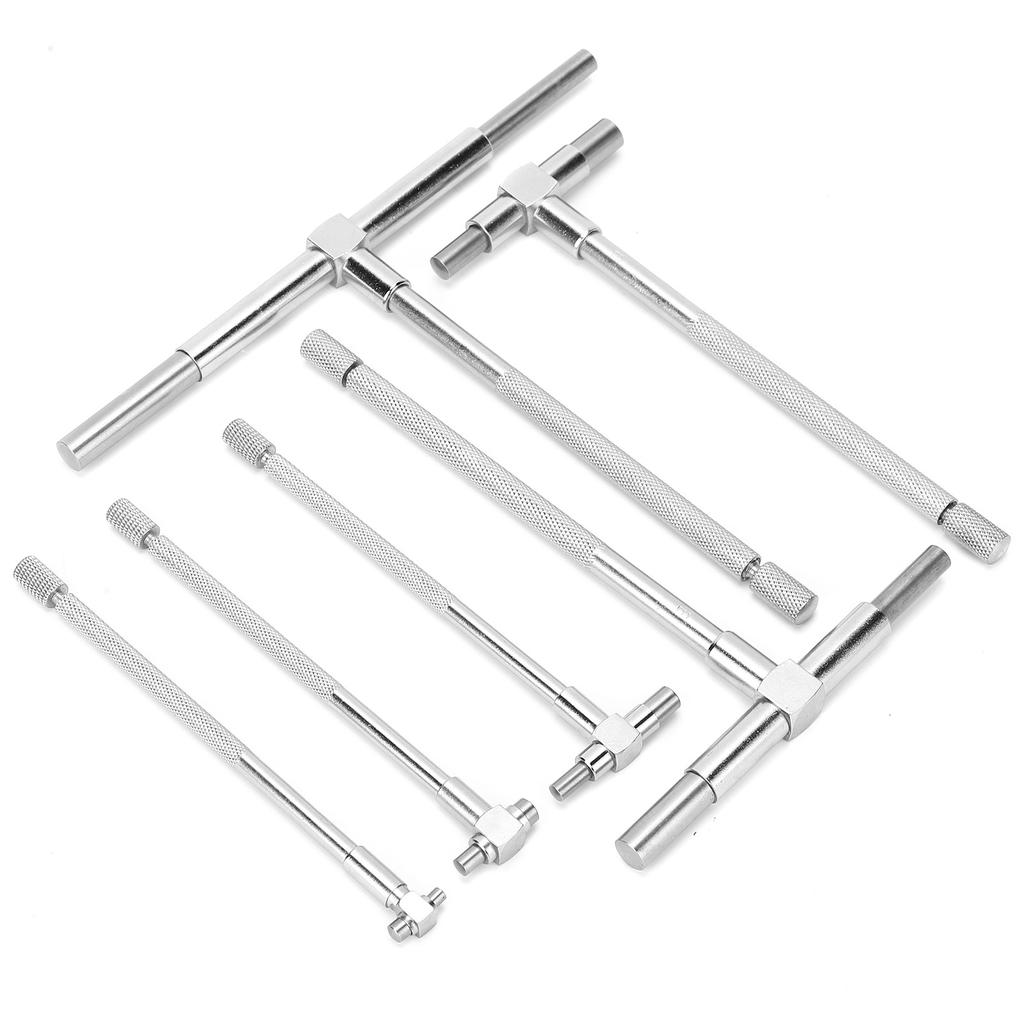 6Pcs Adjustable Inner Diameter Gauge TShaped Set for Quick Inside Measurements of Holes