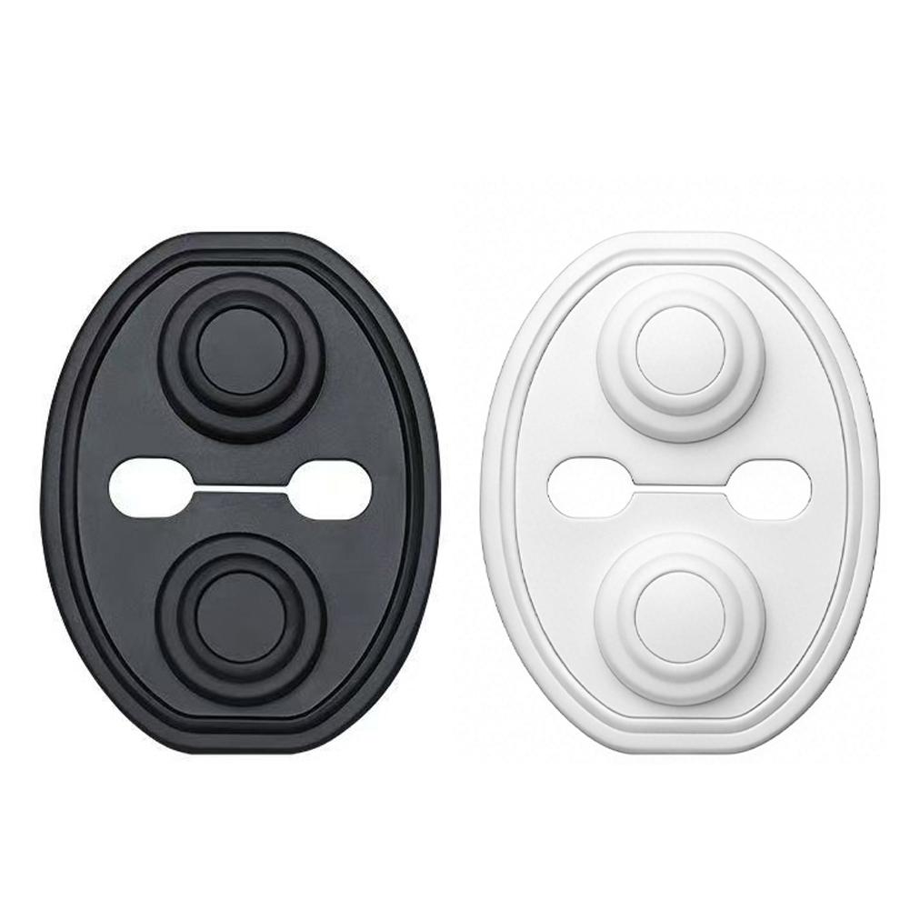Car Door Latch Accessories Upgrade Closing Shockproof Silicone Cushion Mute Shock Absorber Protective Covers