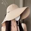 Солнцезащитная шляпа с большими полями, летняя, закрывающая все лицо, пустая шляпа-цилиндр, для велоспорта, скалолазания, солнцезащитная шляпа