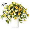 Maintenance Free Floral Arrangements Artificial Petunia Flowers for Outdoors Fake Outdoor Planters UV Resistant Petunias Weatherproof Flower