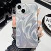Laser Phone Case for iPhone 11 12 13 14 15 Pro Max 11 14 13 15 Laser Feather Glitter Shockproof Back Cover for iPhone  14 12 13 Pro