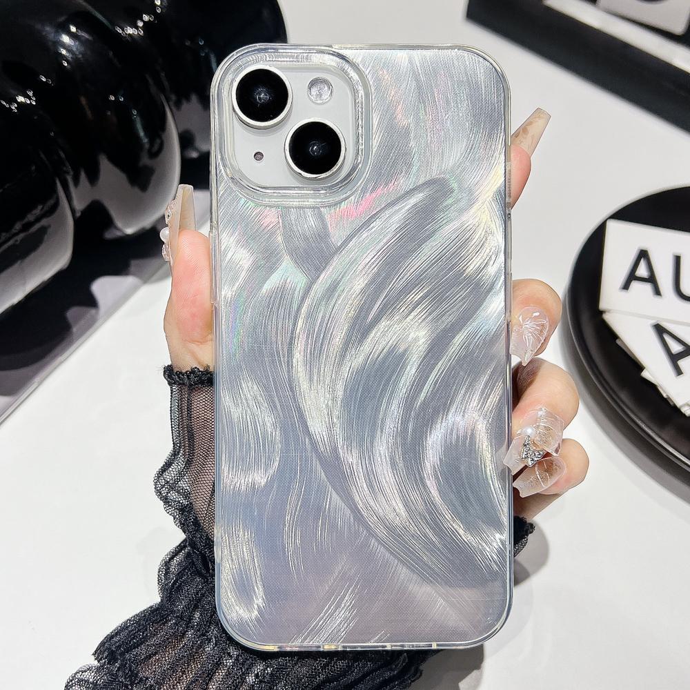 Laser Phone Case for iPhone 11 12 13 14 15 Pro Max 11 14 13 15 Laser Feather Glitter Shockproof Back Cover for iPhone 14 12 13 Pro