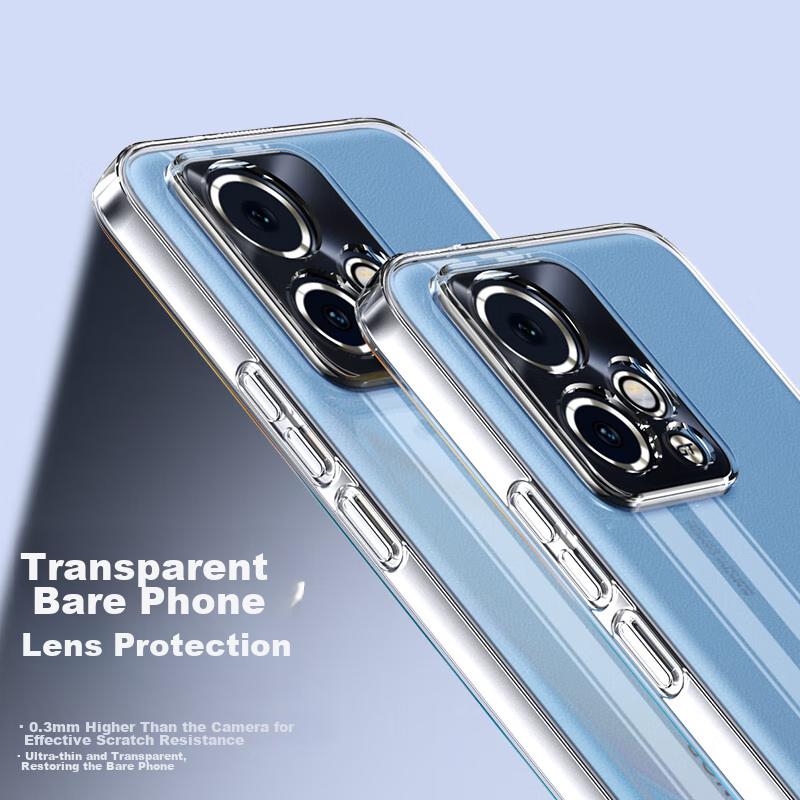 ESCASE Ultra-Thin Protective Case for Honor 90GT, Shockproof Soft Silicone Cover with Full Lens Protection, Transparent Simple Design for Men And Wome