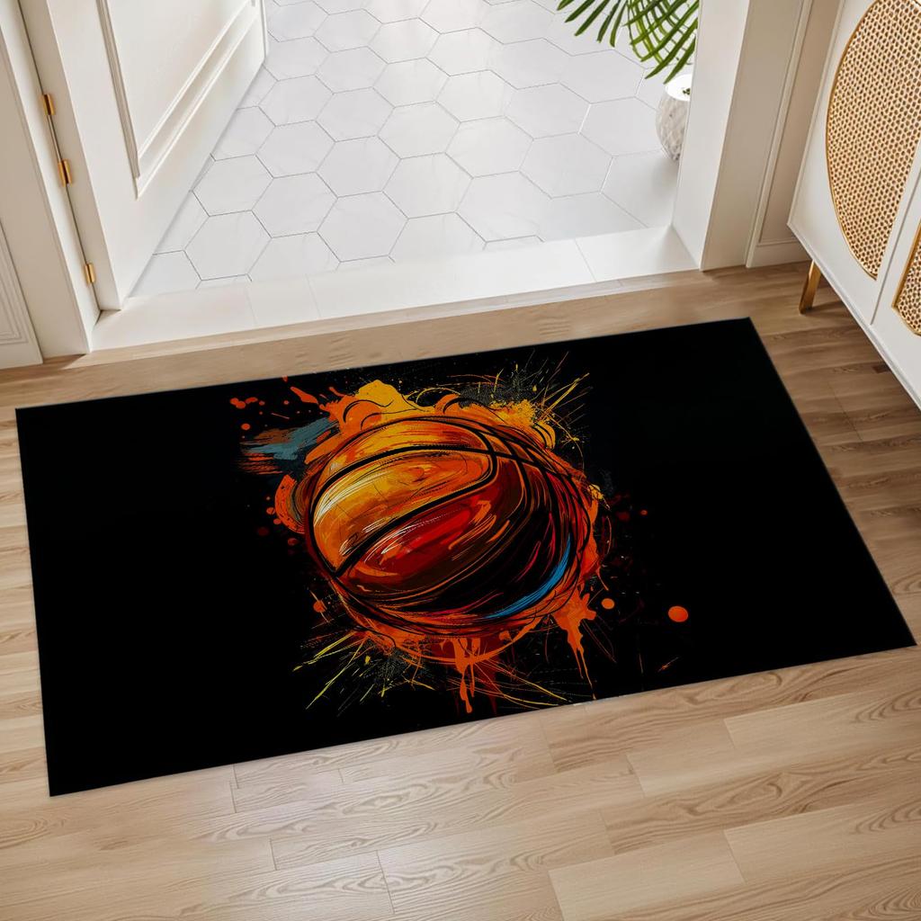Mountain Bloom Bath Mat Non Slip Wildflower Meadow Bathroom Rug Nature Landscape Floor Mat for Home Decor 17x29.5 Inch