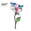 Colorful Yard Stakes Planter Insert Stake, Double-Sided, Flower Pot Decor Metal Outdoor Insect Animal Stake for Plant Pots Bed Decoration Creative