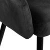 ATLANTA VELVET black velvet chair