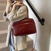 Women's Large Capacity Bags Autumn Winter Casual Travel Wine Red Shoulder Retro   Leather Travel Bags