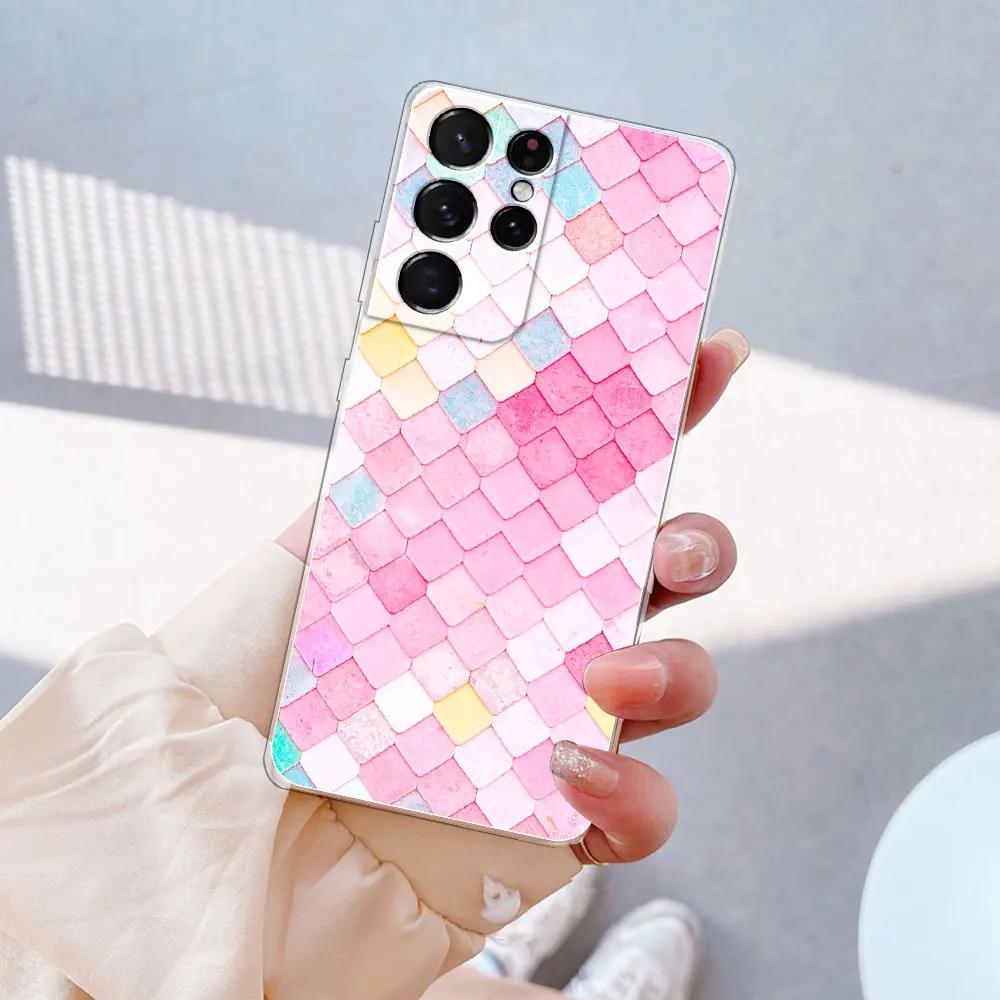 For Samsung S21 Ultra Case S21 Cover Back Cases For Samsung Galaxy S21 Plus Silicone Soft Bumper For Samsung S21 FE Fundas Coque
