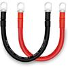 Аккумуляторные кабели 4 AWG с медными клеммами 3/8 дюйма(2 шт. 1 фут)