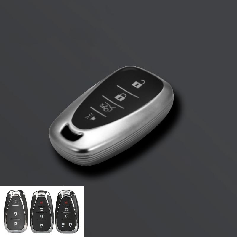Серый ТПУ Чехол-футляр для автомобильного ключа для Chevrolet Onix Equino Orlando Cruze Spark Sonic Camaro Volt Bolt Trax Malibu Blazer Traverse
