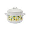 Hoenaro Plune Enamel Pot Lemon 16cm Two-Hand PCR-803