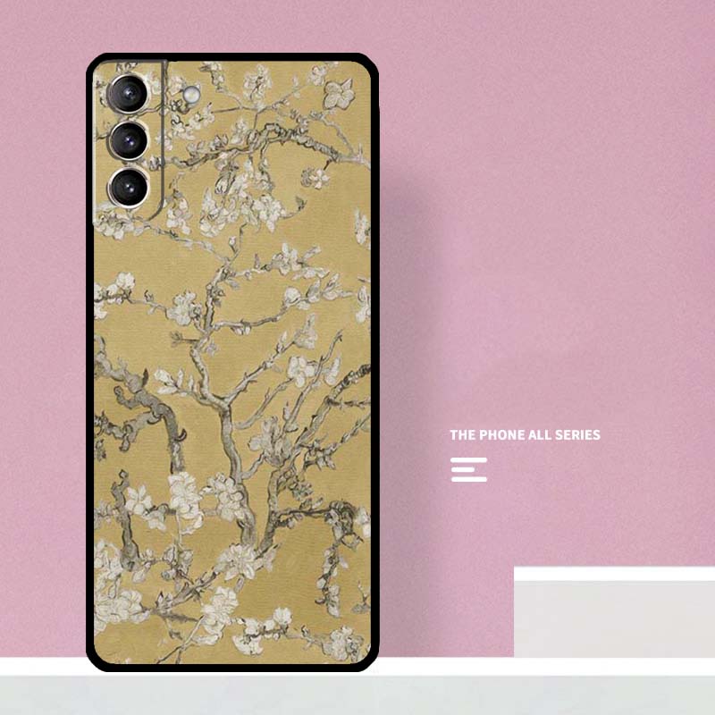 Чехол для телефона «Цветущий миндаль» для Samsung Galaxy S25 S26 Ultra S20 S21 S22 S23 S24 S10 Plus S25 FE Cover Coque