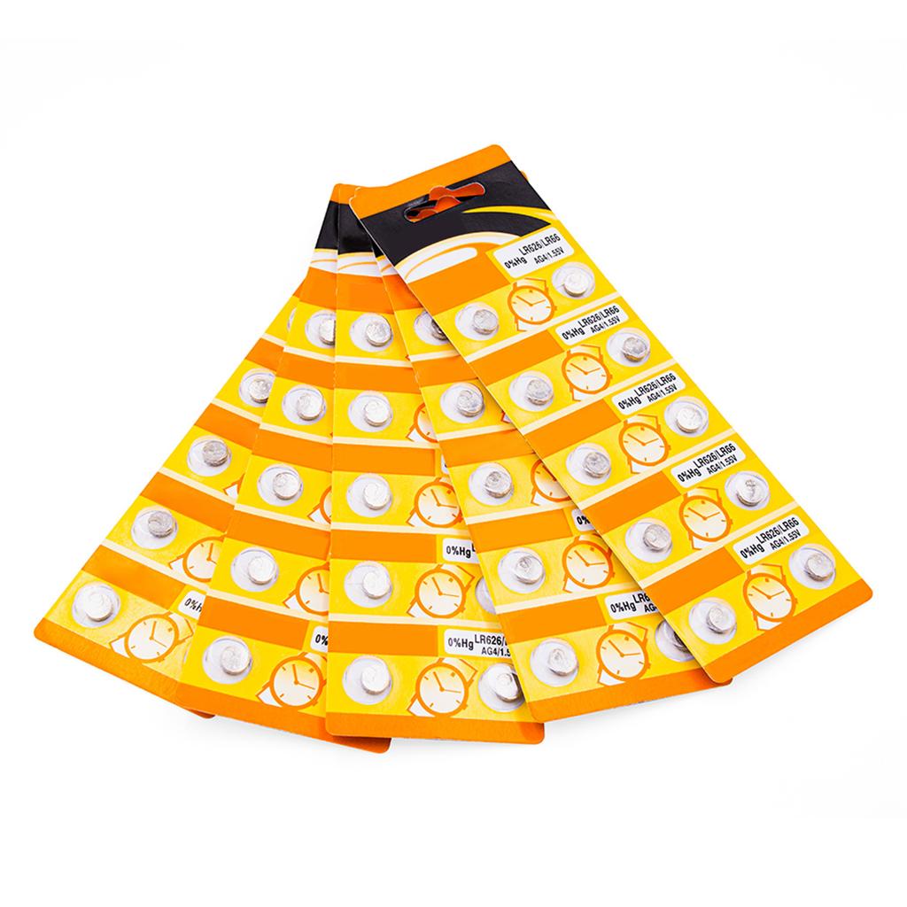 Упаковка из 10/20 щелочных батареек AG4 LR626, надежная работа, батарея LR626 для небольших электронных гаджетов