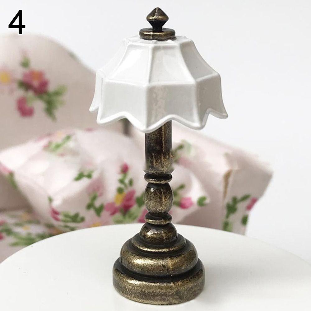 Dollhouse Furniture Toy Lamp Model Miniature Floor Lamp Doll Retro Lamp Crystal Wall Light