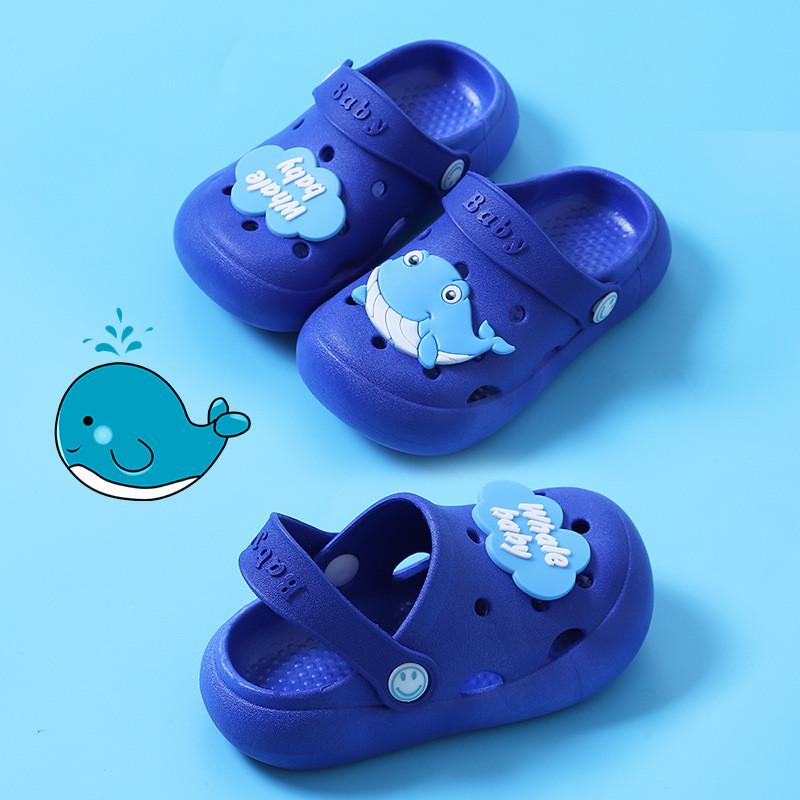 Kids Hole Shoes Pvc Breathable Waterproof Sandals With Nonslip Sole For Summer Wear