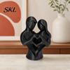 Статуэтка пары для декора дома, 3D-печатная статуэтка сердца, Абстрактная минималистичная фигурка объятий влюбленных, Романтический настольный декор для гостиной, спальни, офиса,