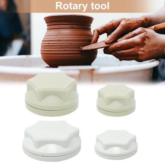 Ceramic Clay Spinner Tool 4cm/6cm Diameter Pottery Clay Throwing Trimming Tool Pottery Finishing Tool for Potters And Clay Artists