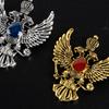 Retro Wing Metal Pin Vintage Eagle Badge Brooch Crown Lapel Pin Men Accessory