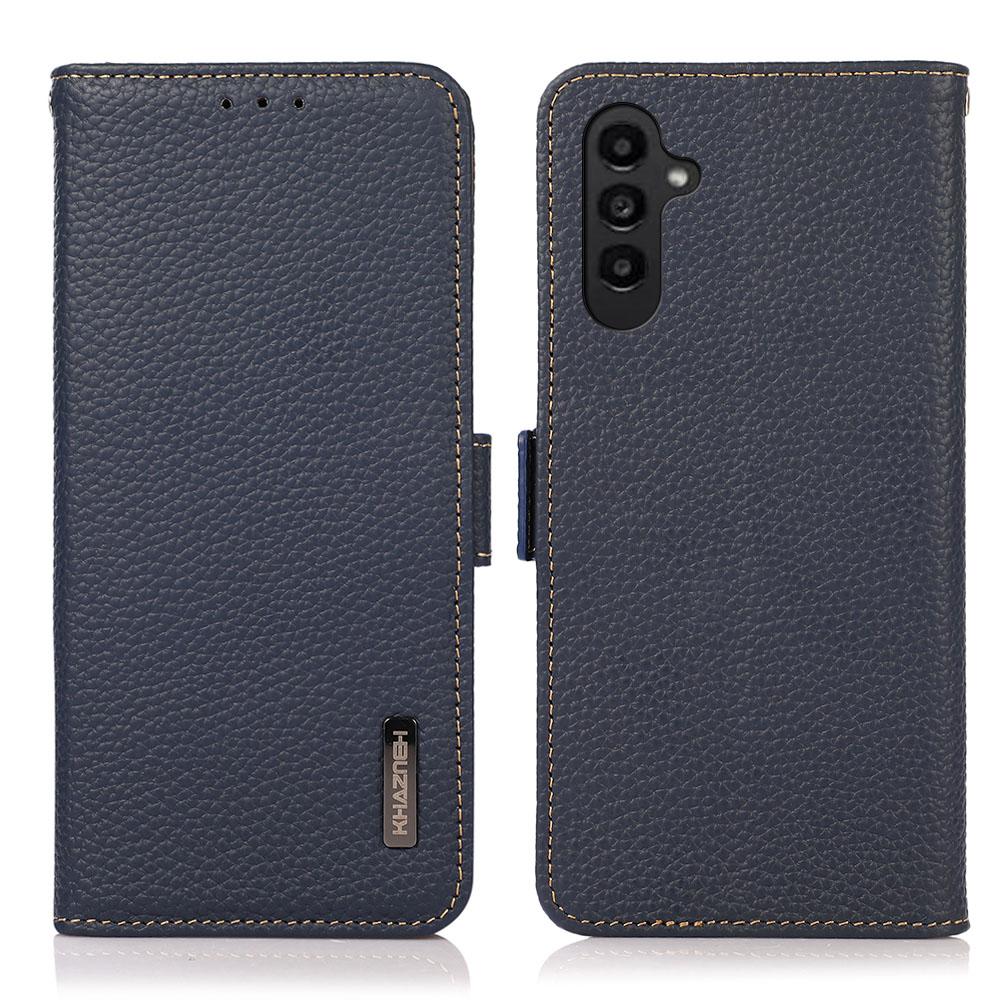 KHAZNEH Чехол для телефона Samsung Galaxy A37 5G Натуральная Коровья Кожа Обложка Блокировка RFID