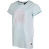 adidas Модная Универсальная Футболка с Коротким Рукавом Женские Топы Зеленый FJ7554