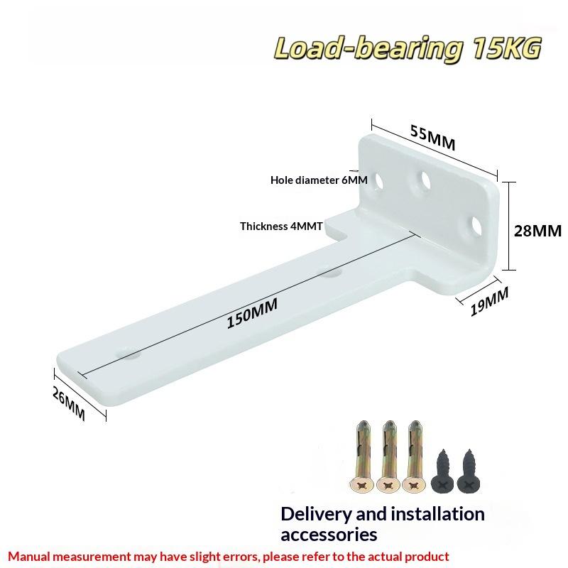 Промышленные металлические L-образные кронштейны для полок с усиленным настенным креплением