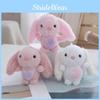 Charming Plush Pink Bunny Keychain Miniature Cuddly Doll Perfect For Presents Childrens