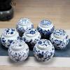 Multifunction Tieguanyin Sealed Containers Chinese Blue and White Porcelain Ceramics Tea Caddy Tea Bag Household Storage Box