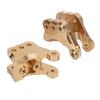 2pcs Front Axle Mount Brass Upgrade Replacement RC Tie Rod Mount with Screws for Axial RBX10 Ryft